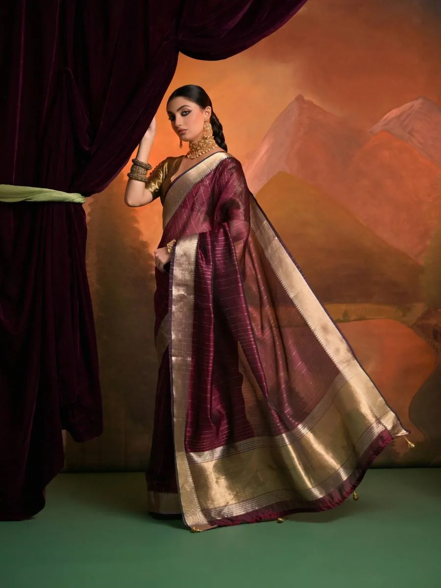 Heritage Weave Moss Silk Saree - Image 20