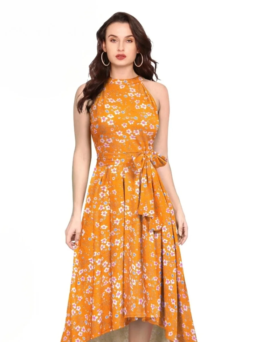 FloraCharm Halter High-Low Dress - Image 3