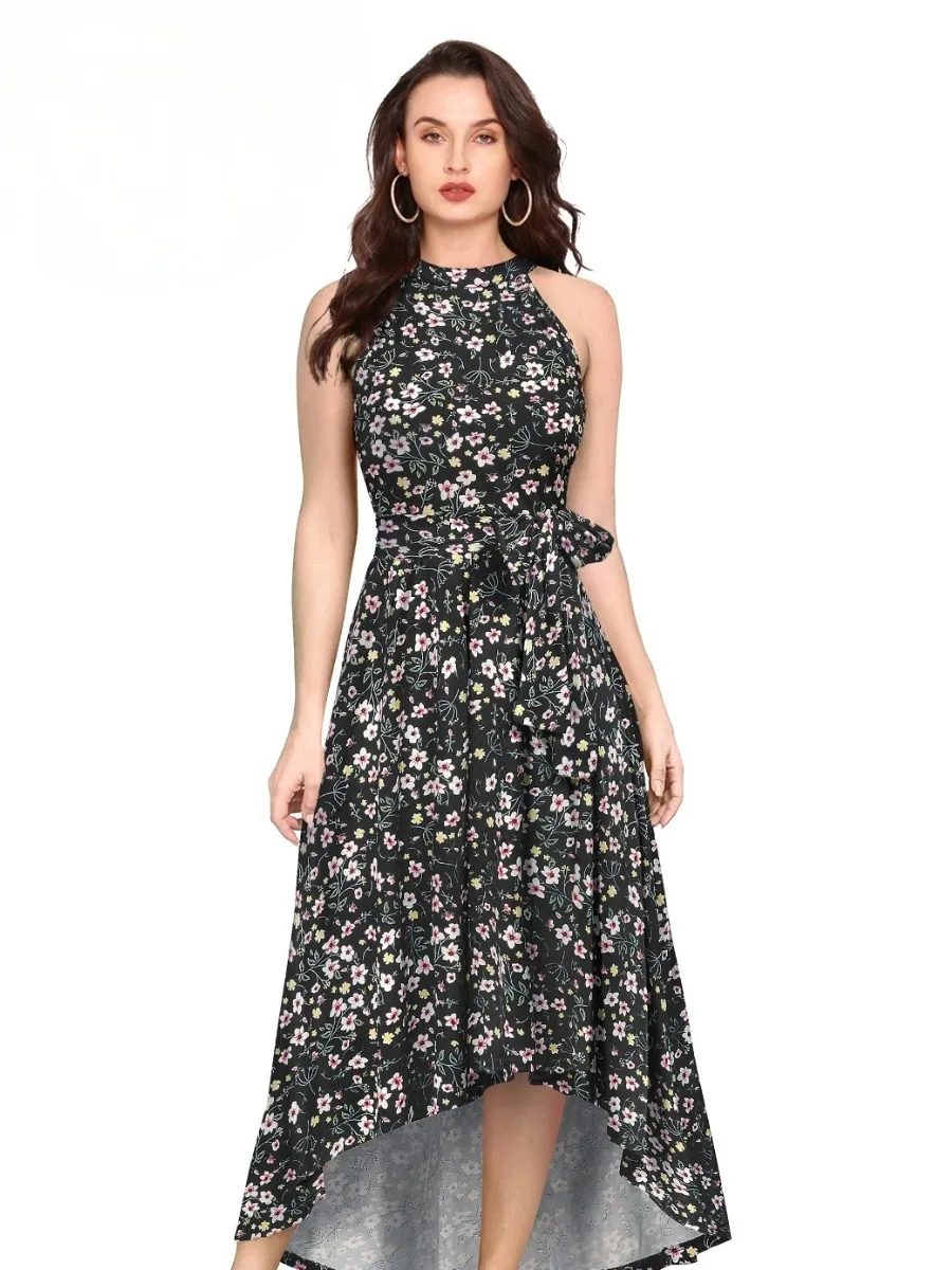 FloraCharm Halter High-Low Dress - Image 2