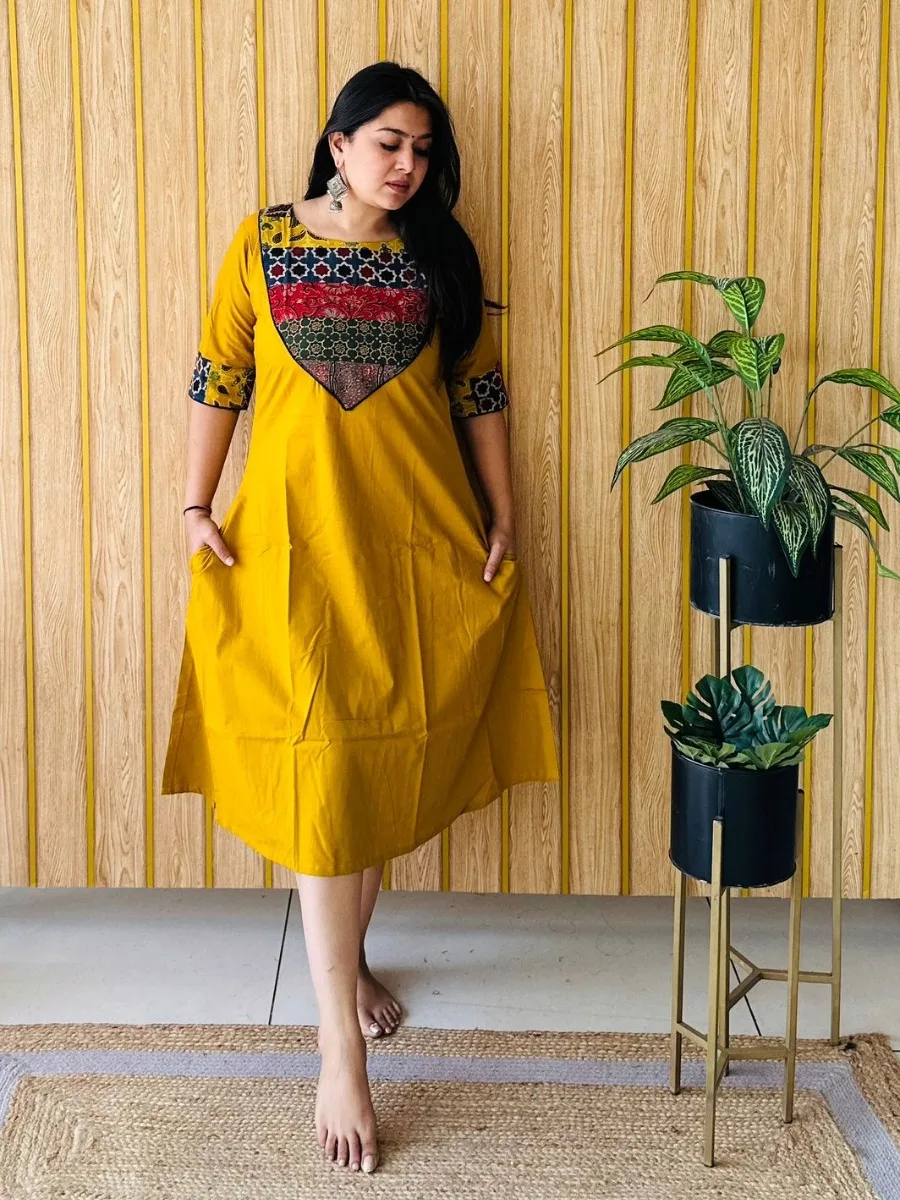 EthnoCharm One-Piece A-Line Kurti - Image 4