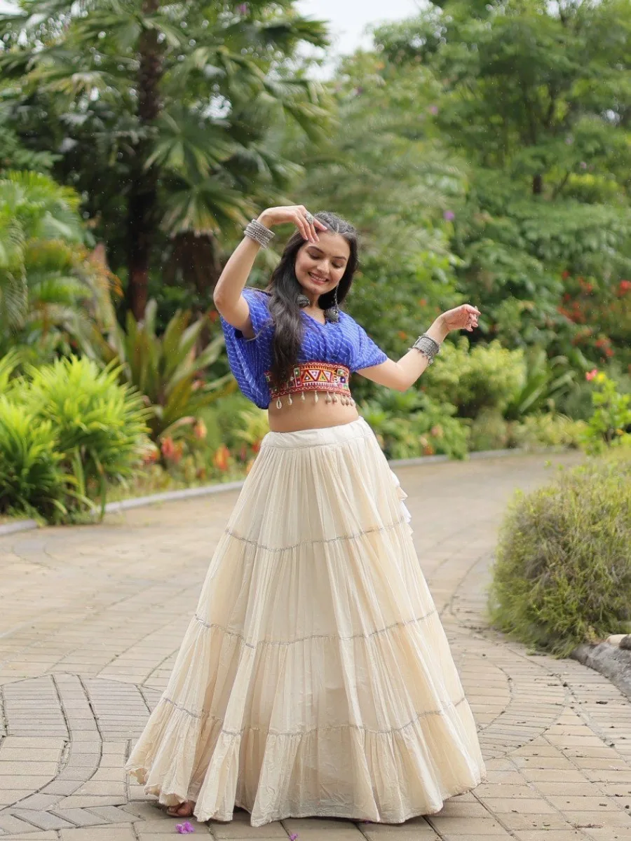 Kutchi Leheriya Royale Lehenga Choli Set - Image 8