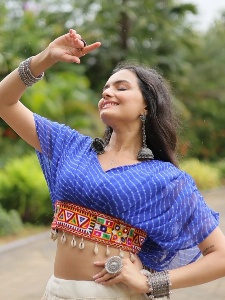 Kutchi Leheriya Royale Lehenga Choli Set - Image 10