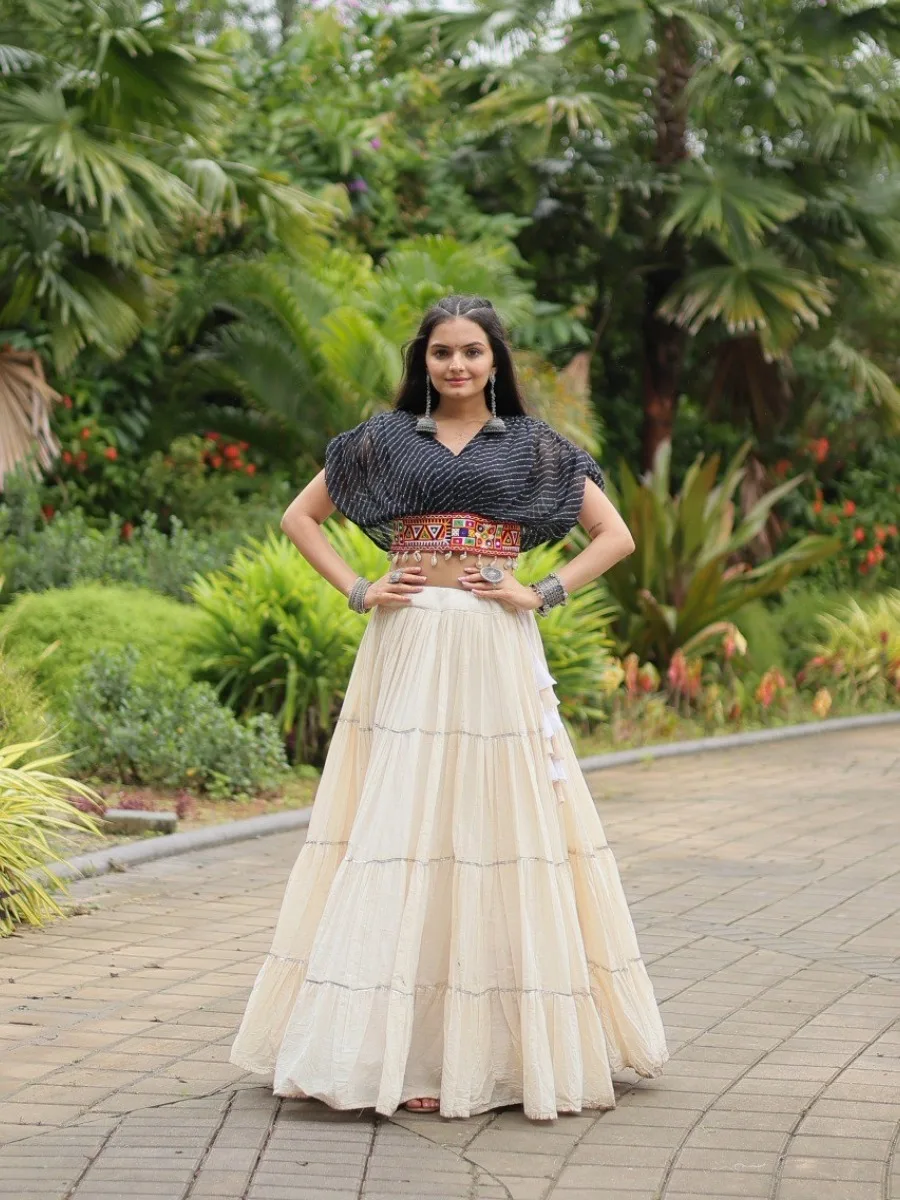 Kutchi Leheriya Royale Lehenga Choli Set - Image 12