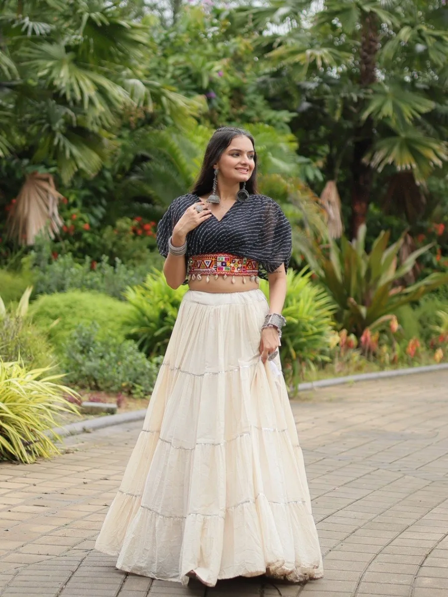 Kutchi Leheriya Royale Lehenga Choli Set - Image 15