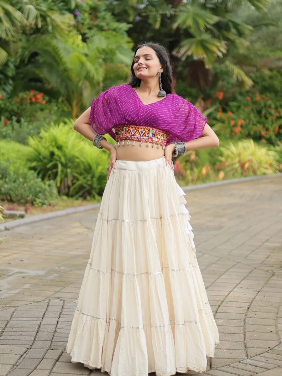 Kutchi Leheriya Royale Lehenga Choli Set - Image 27